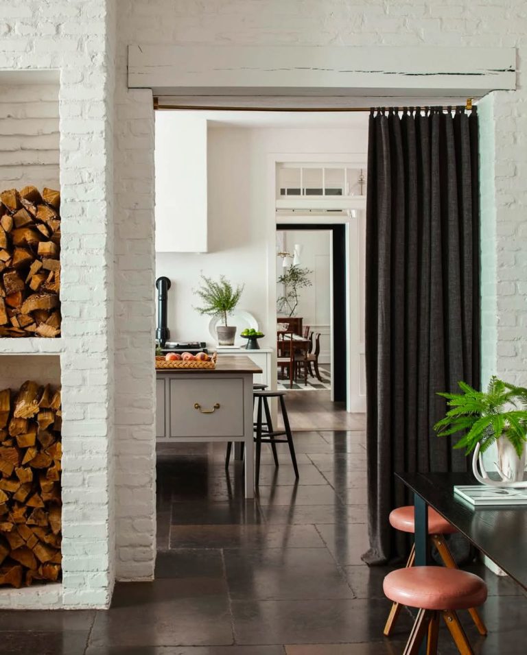 Bright and Rustic Kitchen Entryway with Natural Accents