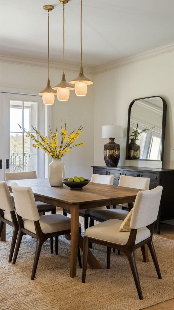 Bright and Inviting Dining Room with Modern Elegance