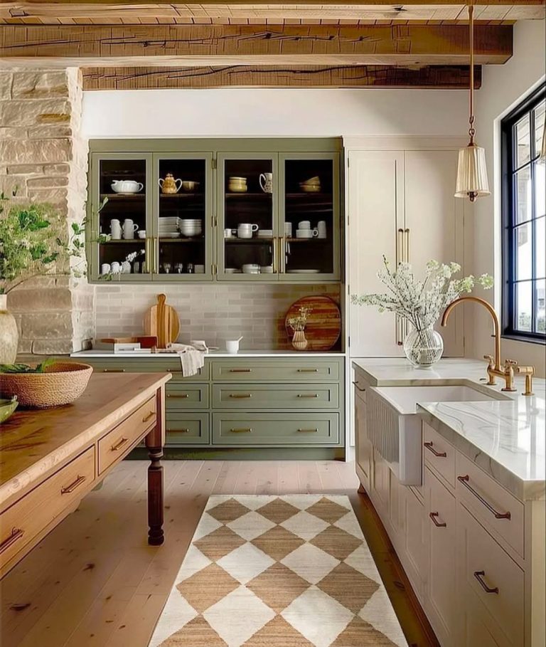 Rustic Farmhouse Kitchen with Modern Touches