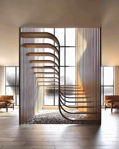 Architectural Grace in Wood and Light