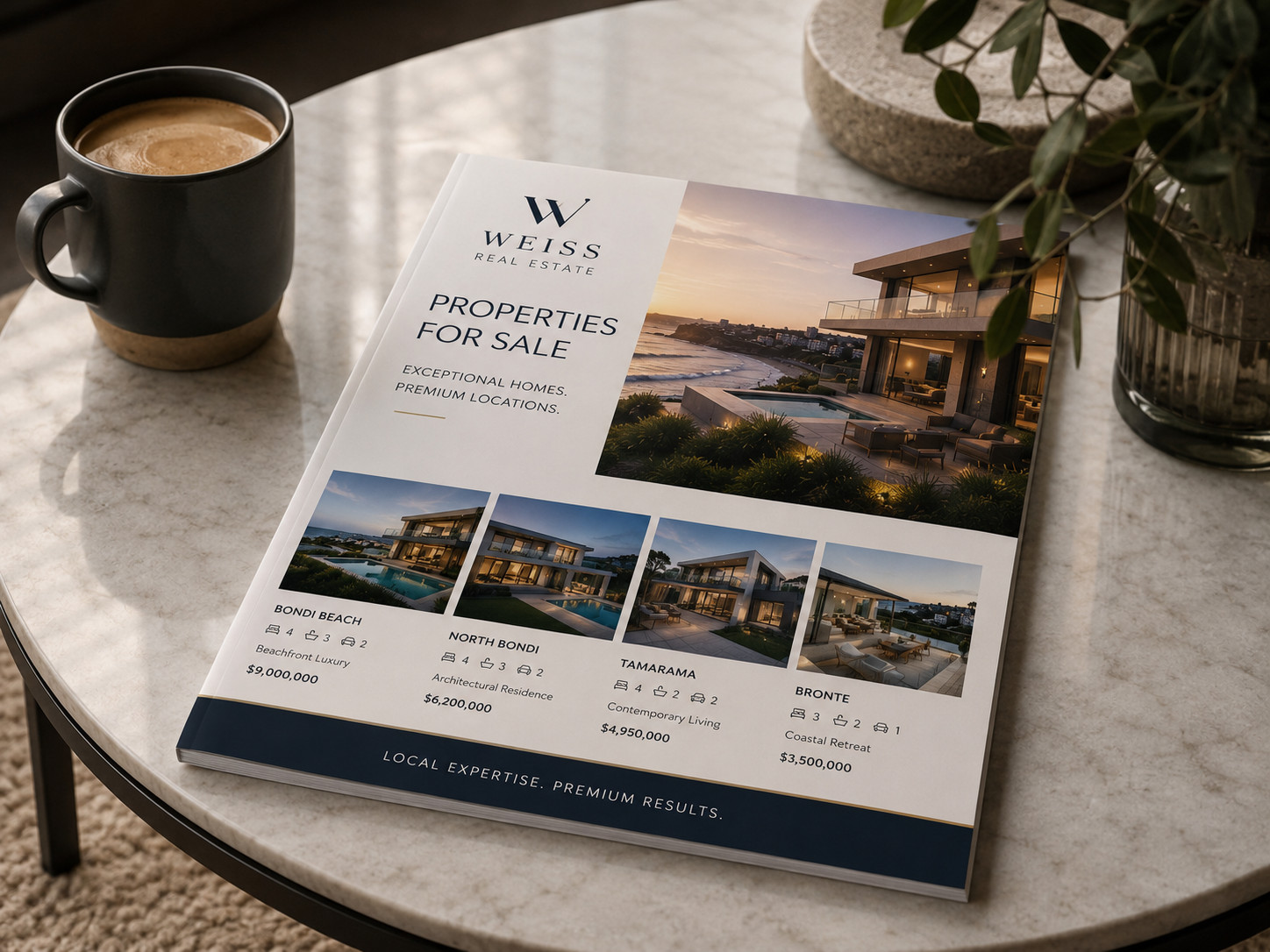A Weiss Real Estate property brochure — premium print presentation for an Eastern Suburbs campaign