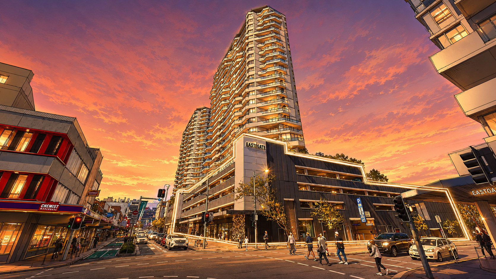 Eastgate Gardens, 71-85 Spring Street, Bondi Junction